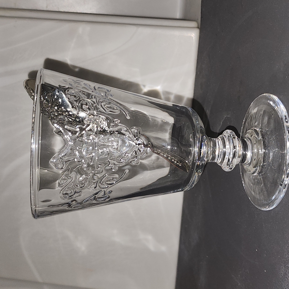 Killstar Absinthe Daemon Clear Glass Goblet With Baphomet Design - Picture 2 of 2